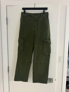 TNA aritzia Green Cargo Pants